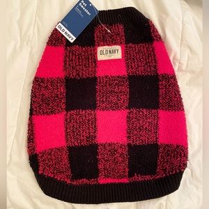 Old Navy Buffalo Plaid Dog Sweater